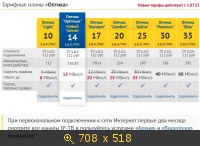 Тарифы оптика - с 1 июля 2013