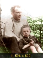 Последнее фото с отцом, 1940 г.